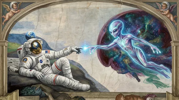 宇航员与外星生命